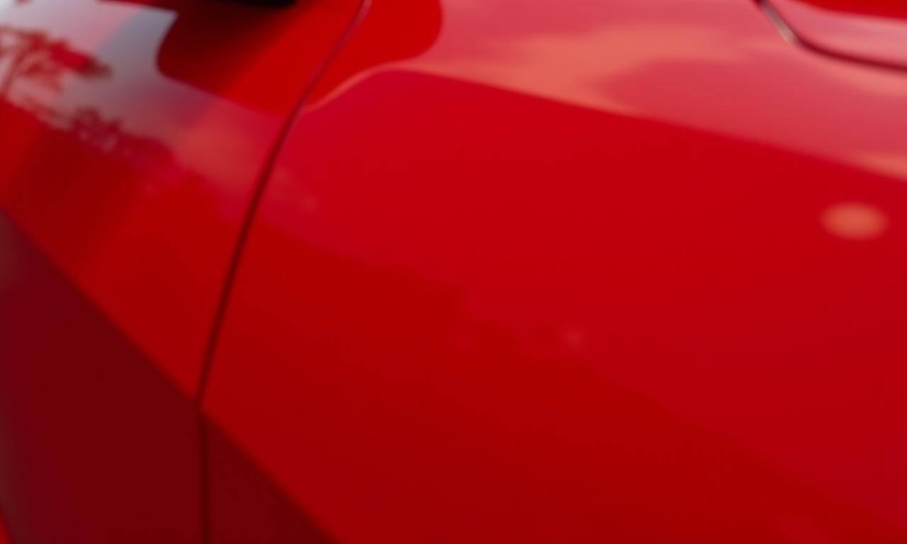 La stessa carrozzeria dell'Alfa Romeo Giulia con una finitura a specchio perfetta dopo la correzione.